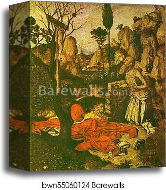 St. Jerome Praying by Antonello Da Messina, Canvas Print