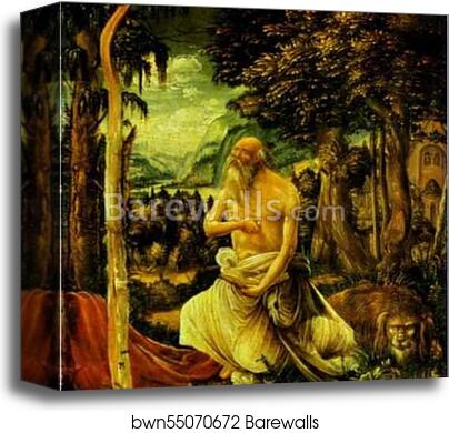 The Penitence of St. Jerome by Albrecht Altdorfer, Canvas Print