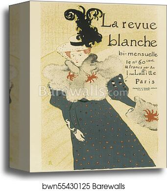 Revue Blanche by Henri De Toulouse-Lautrec, Canvas Print