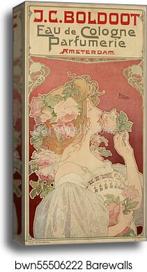 J.C. Boldoot, Eau de Cologne Parfumerie, Amsterdam by Henri Privat-Livemont, Canvas Print