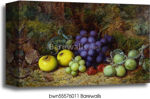 Still life of Fruit by George Clare, Canvas Print