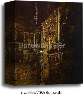 Iconostasis of the Church of St. John the Evangelist on the Ishna near Rostov Yaroslavsky by Vasily Vereshchagin, Canvas Print Iconostasis of the Church of St. John the Evangelist on the Ishna near Rostov Yaroslavsky by Vasily Vereshchagin, Canvas Print