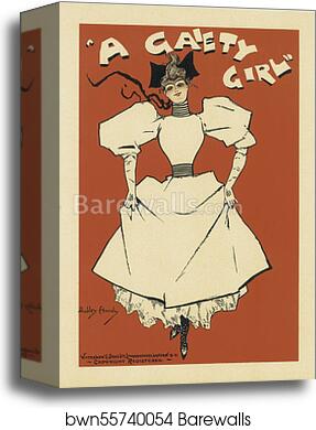 A Gaiety Girl by Dudley Hardy, Canvas Print
