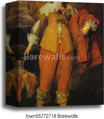 Portrait of Henri II de Lorraine, Duc de Guise by Sir Anthony Van Dyck, Canvas Print