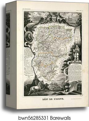 Dépt. de l'Aisne (région du nord) by Victor Jules Levasseur, Canvas Print