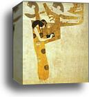 The Beethoven Frieze: The Longing for Happiness Finds Repose in Poetry (right wall) by Gustav Klimt, Canvas Print