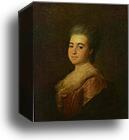 Portrait of an Unknown Lady in a Pink Dress by Dmitry Levitzky, Canvas Print