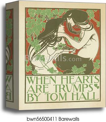 When hearts are trumps by Will H. Bradley, Canvas Print