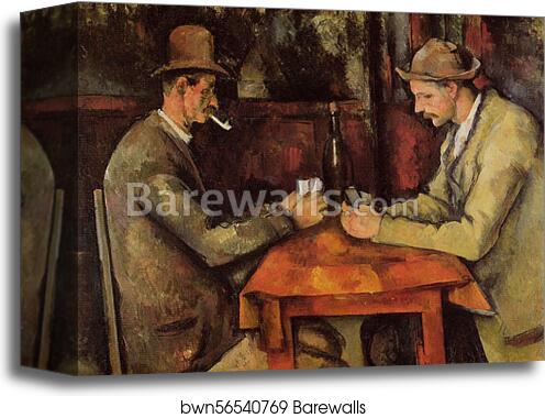 Card Players (fifth version) by Paul Cézanne, Canvas Print Card Players (fifth version) by Paul Cézanne, Canvas Print