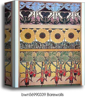 Documents Decoratifs by Alphonse Mucha, Canvas Print