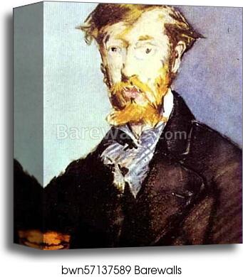Portrait of George Moore by Edouard Manet, Canvas Print