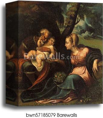 Holy Family by Sofonisba Anguissola, Canvas Print