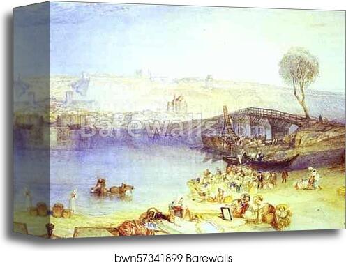 View of Saint-Germain-ea-Laye and Its Chateau by Joseph Mallord William Turner, Canvas Print