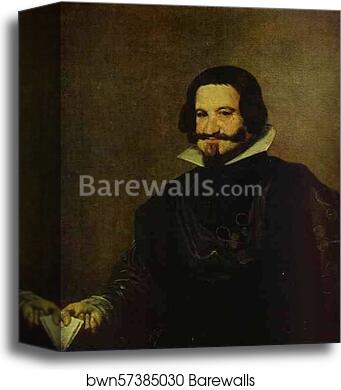 Portrait of Caspar de Guzman, Count of Olivares, Prime Minister of Philip IV by Diego Velázquez, Canvas Print