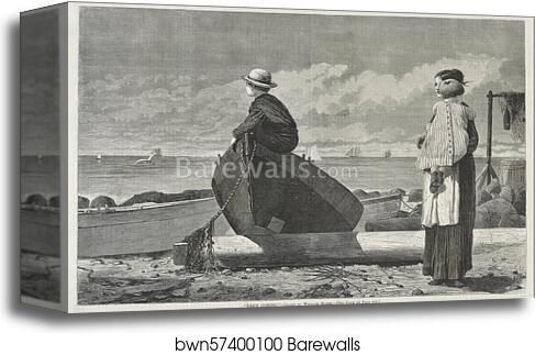 Dad's Coming! by Winslow Homer, Canvas Print