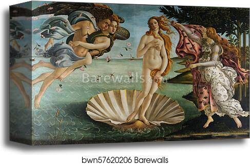 The Birth of Venus by Sandro Botticelli, Canvas Print