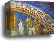 The Mission of Archangel Gabriel. Detail by Giotto, Canvas Print