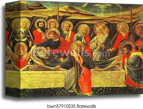 Annunciation. The Death of the Virgin by Fra Angelico, Canvas Print