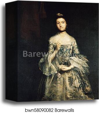 Mrs William Molesworth by Sir Joshua Reynolds, Canvas Print