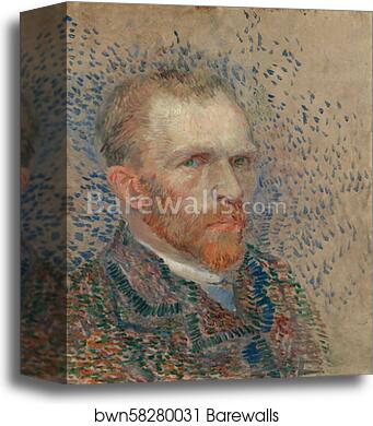 Self-portrait by Vincent Van Gogh, Canvas Print
