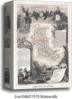 Dept. de la Loire by Victor Jules Levasseur, Canvas Print Dept. de la Loire by Victor Jules Levasseur, Canvas Print