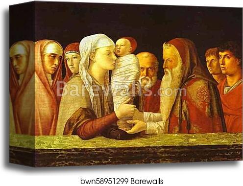 The Presentation in the Temple by Giovanni Bellini, Canvas Print
