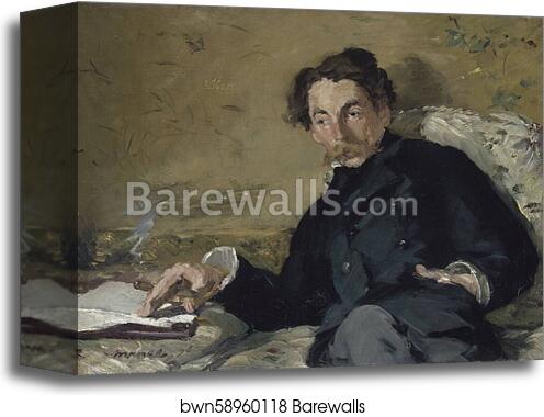 Stéphane Mallarmé by Édouard Manet, Canvas Print