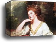 Lady Beauchamp-Proctor. Detail by George Romney, Canvas Print