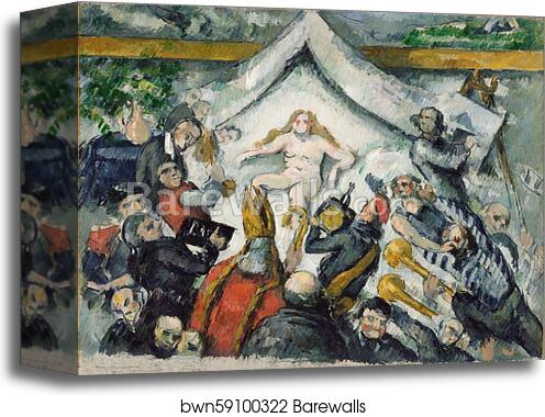 The Eternal Feminine by Paul Cézanne, Canvas Print