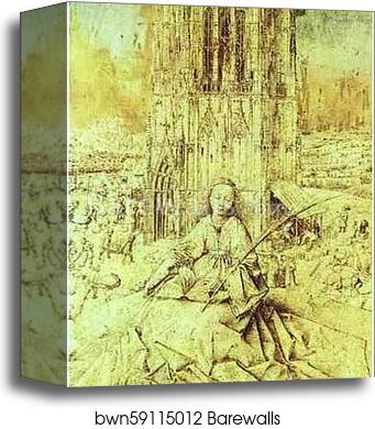 St. Barbara by Jan Van Eyck, Canvas Print