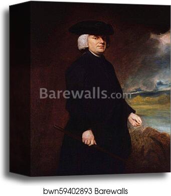 William Paley by George Romney, Canvas Print