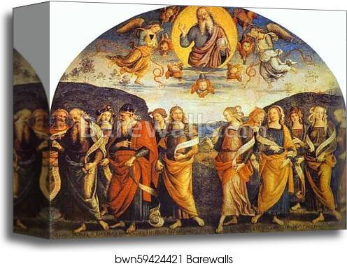 The Almighty with Prophets and Sibyls by Pietro Perugino, Canvas Print The Almighty with Prophets and Sibyls by Pietro Perugino, Canvas Print