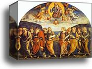 The Almighty with Prophets and Sibyls by Pietro Perugino, Canvas Print