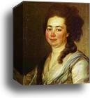 Portrait of E. A. Bakunina by Dmitry Levitzky, Canvas Print