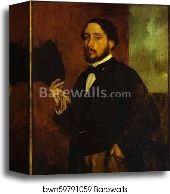 Self-Portrait by Edgar Degas, Canvas Print
