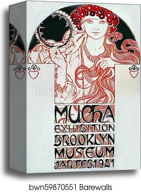 Mucha Exhibition/Exposition Mucha by Alphonse Mucha, Canvas Print
