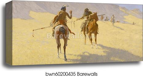 The Parley by Frederic Remington, Canvas Print