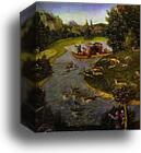 A Stag Hunt. Detail by Lucas Cranach The Elder, Canvas Print