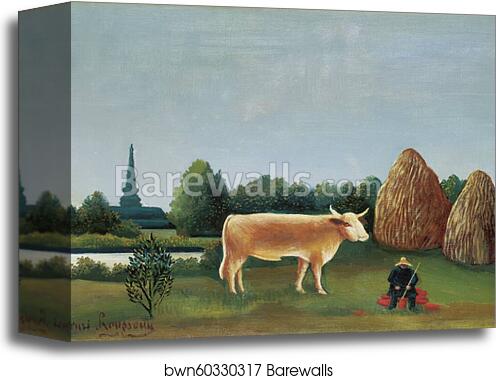Scene in Bagneux on the Outskirts of Paris by Henri Rousseau, Canvas Print