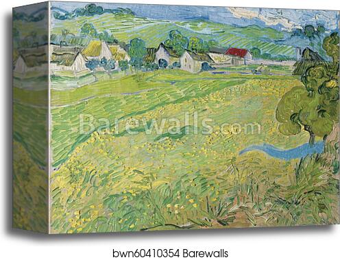 View of Vessenots Near Auvers by Vincent Van Gogh, Canvas Print