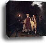 King Lear in the Tempest Tearing off His Robes by George Romney, Canvas Print