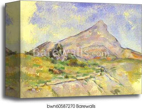 The Mount of St.Victoria (La Montagne Sainte-Victoire) by Paul Cézanne, Canvas Print The Mount of St.Victoria (La Montagne Sainte-Victoire) by Paul Cézanne, Canvas Print