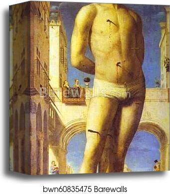 St. Sebastian by Antonello Da Messina, Canvas Print