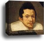 Portrait of a Soldier. Detail by Sofonisba Anguissola, Canvas Print