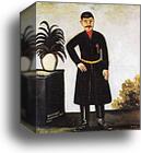 Portrait of Alexander Garanov by Niko Pirosmani, Canvas Print