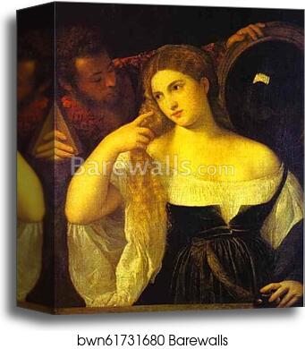 A Woman at Her Toilet by Titian, Canvas Print