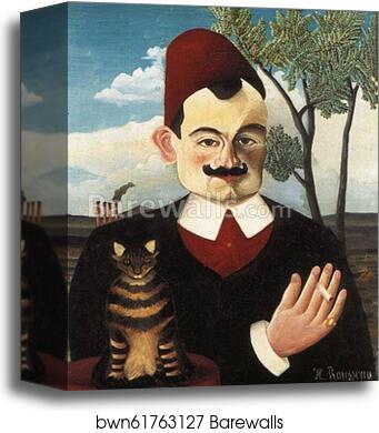 Portrait of Monsieur X (Pierre Loti) by Henri Rousseau, Canvas Print