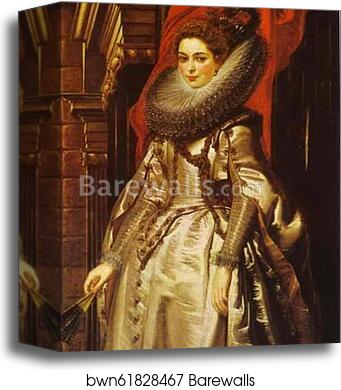 Portrait of Marchesa Brigida Spinola Doria by Peter Paul Rubens, Canvas Print