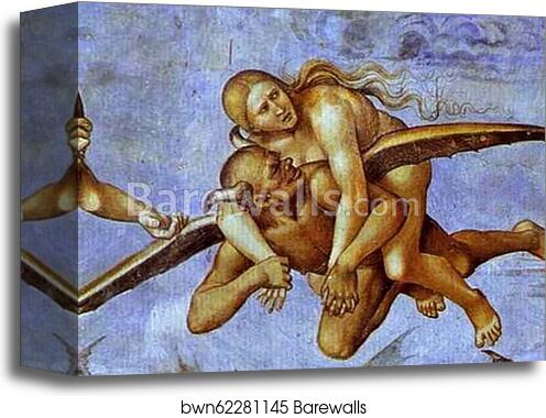 The Hell. Detail by Luca Signorelli, Canvas Print