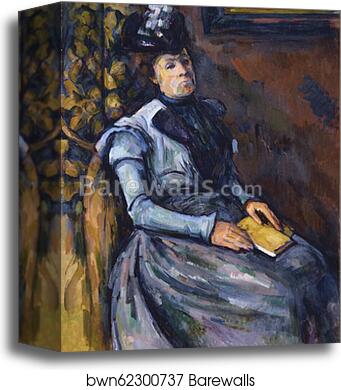 Seated Woman in Blue by Paul Cézanne, Canvas Print
